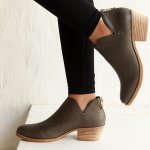 Yada Leather Ankle Boot - Stone - 8