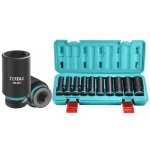 Total Tools Set Impact Socket 1 2" Deep 10PCS