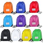 20 Pcs Drawstring Bags Bulk Draw String Backpack Cinch Bag Sackpack For Travel Gym Sport 10 Colors