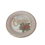 Christmas Paper Plates 23CM Set 5 - Merry Christmas