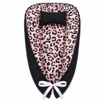 Pink Leopard Print Break Baby Nest Pod Newborn Lounger