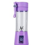 Smte Purple USB Charged Portable Smoothie Blender With Keychain