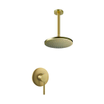 Siemens B Series - Brushed Gold Ceiling Mount Shower Head & Mixer
