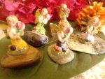Medium Flower Fairy On Stone