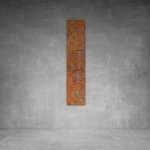 House Number D30 - 600 X 150 Rust Coat Warm White