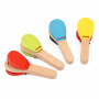 Children's Wooden Castanet Clappers For Ages 1+ - Multi Colour
