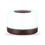 Ultrasonic Aroma Diffuser With Light - Dark Wood