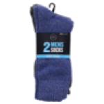 Mens Boot Socks 2-PACK Size 7-11