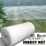 1 Pack 60 Mesh Garden Insect Netting Customizable Protective Net For Plants - 53.8-269 Sq.ft Coverage For Raised Beds Trees Flow