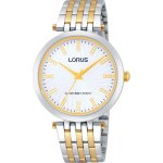 LORUS Two Tone White Sunray Women's Watch RRS43UX9