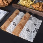 100PCS Premium Uncharged Bakery Paper Sheets High-quality Multipurpose Restaurant-grade Wrap For Sandwiches Burgers Fries Durabl