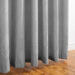 Venice Jacquard Taped Lined Curtain Dark Grey - Longer Length 270CM W X 250CM L
