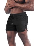 Men's Moisture Wicking Quick Dry Drawstring Sport Shorts For Outdoor Running Jogging Training Hiking