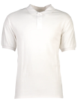 Classic White Short Sleeve Golfer - L White