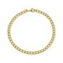Icom Gold Tone Stainless Steel Mens Curb Bracelet