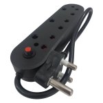 Redisson 3 Way Multi-plug Black