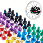 12PCS Stainless Steel M5 10MM Bicycle Disc Brake Rotor Screws T25 Torx Bolts 12-PACK For Mtb Road Bikes