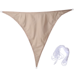 Waterproof Shade Sail Anti-uv Swimming Pool Canopy Khaki A