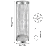 The Rolling Grill braai Stainless Steel Basket - 30X9