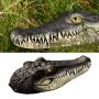 Xxzhiho Floating Alligator Head Alligator Head Decoy For Pool Resin Crocodile Head For Swimming Pool And Pond Deterrent Ducks Predator Heron Etc Outdo