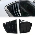 Car Rear Louver Window Side Shutter Cover Trim Car Rear Window Louvers Compatible With Accord 8TH Sedan 2008-2013 Gloss Black