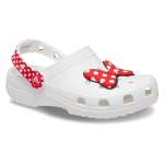 Disney Minnie Mouse Classic Clog Toddler Age 1-5 - White red C10