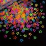 1 Bag Fluorescent Star Sequins Epoxy Resin Filler Neon Pentagram Starry Paillettes Glitter Flakes Silicone Mold Filling Scrapbooking Making Diy Crafts