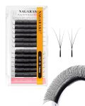 Nagaraku Flying 3D W Eyelash Extension Fox Eye Lashes 3D Clover Lash Supplies Natural Soft Premade Fans Pbt Cluster W Shape Lash