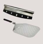 Alva 2PC Pizza Set - Metal Pizza Peel & Cutter Set