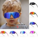 Kids' Sports Fashion Glasses For Ages 3-8 - UV400 Protection Comfort Fit For Running Cycling & Baseball - Multiple Colors Durabl