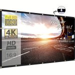 152.4-381.0 Cm 16:9 HD Projection Screen Foldable Anti-crease Portable Projector Movies Screens For Home Theater Outdoor Indoor