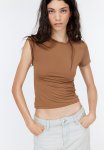 Fitted T-Shirt - Brown