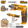 Ingco - Lithium-ion Cordless Screwdriver 8V