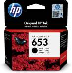HP 653 Black Original Ink Advantage CARTRIDGE-3YM75AE