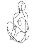 Gather Metal Wall Art - 55CM L X 100CM H