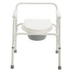 Deluxe 3-IN-1 Folding Steel Commode