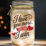 I Love You More The End I Win Gift For Girlfriend Boyfriend Best Wife Gift Ever I Love You Gifts For Her Birthday Gifts