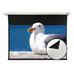 Vividstorm Slimline Motorised Drop Down Projector Screen With White Cinema Material For Standard Throw Projectors