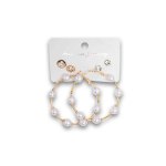 Fashion Earrings Pearl 3 Pair