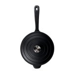 Cast Iron Chef Saucepan With Lid 240MM Black