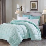 Evolive All Season Comforter Ultra Soft Pre-washed Microfiber Down Alternative Duvet Insert Medium Weight Fluffy Box Stitching M