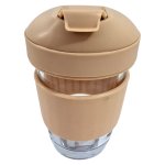 Consol Lugo Glass Travel Mug Beige 320ML