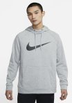 Nike Dri-fit Men's Pullover Swoosh Training Hoodie - Grey