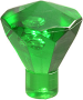 Parts Rock 1 X 1 Jewel 24 Facet 30153 - Trans Green