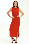 Ladies Aloruh Textured Sleeveless Midaxi Bodycon Dress