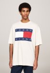 Tommy Hilfiger Tjm Rlx Melange Flag Tee - Ancient White Melange