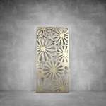 Laser Cut Screen - Design 087 - 2000 X 1000 X 20 Matt Gold Indoor