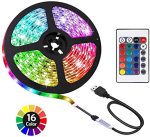 5M 5050 USB Rgb Light Strip Set LED Strip With 24KEY Remote Controller Adapter