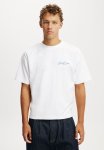 Cotton On Cropped Fit Graphic T-Shirt - White ldn Mascot