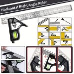 Square Right Angle Ruler For Woodworking And House Hold Repair Diy Precision Gage Stainless Steel Measuring Tools Combination Se